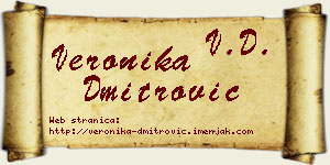 Veronika Dmitrović vizit kartica